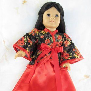 Oriental Hanfu Doll Dress for American Girl Doll,